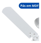 Ventilador De Teto Tron Pera New 3 Pás Branco Casa Apartamen Diâmetro 980 mm Frequência 60 Material das pás MDF