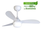 Ventilador Teto Fast Led Controle Remoto Inverter Ponente Cor da estrutura Branco Diâmetro 96 cm