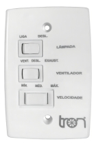 Ventilador De Teto Citrino Tron Branco 3 Pás