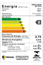 Ventilador De Teto Citrino Tron Branco 3 Pás