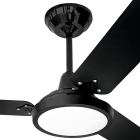 Ventilador De Teto Loren Sid Lumi Led M3 3 Pás MDF Preto