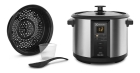 Panela Elétrica Electrolux Vapor Arroz 1,8L 10 xícaras Capacidade 4 funções pré-programadas Timer Panela Removível Antiaderente Tampa Vidro ECC20 inox por Rita Lobo