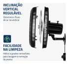 Ventilador de Parede 40cm Super Turbo 8 Pás Mondial 140W - VTX-40P-8P