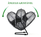 Mini Ventilador Usb De Mesa Premium Potente E Silencioso Estrutura Preto