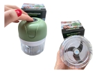 Mini Processador Alimentos Alho Elétrico Recarregável Usb Cor Verde
