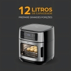 Fritadeira Elétrica Air Fryer Antiaderente WAP Oven 12 Litros com Painel Digital