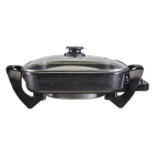 Panela Multifuncional Elétrica Quadrada 30cm Grill Antiaderente Portátil Mangiare Agratto Apeq01i