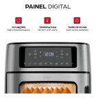 Fritadeira Elétrica WAP Air Fryer Oven Digital 12 Litros Antiaderente Cesto Removível