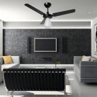 Ventilador De Teto Litoral Stilo Preto Tron Premium Diâmetro 96 Cm Material Das Pás San Quantidade De Pás 3