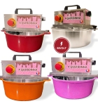 Panela Mexer Doce Elétrica Brigadeiro Recheio Rosa Caparroz