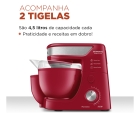 Batedeira Planetária Mondial 700W BP-01P-R cor Vermelho