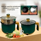 Mini Panela Eletrica Arroz 1,8l Feijão Antiaderente Dorama Cor Verde 110