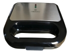 Sanduicheira Eletrica Inox Grill Antiaderente 2 X 1 Obsedo Cor Preto