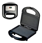 Sanduicheira E Mini Grill Antiaderente Preta E Inox Best Cor Preto
