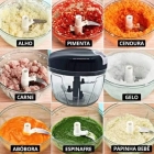 Processador triturador de alimentos 3 lâminas manual 500ml