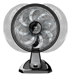 Ventilador de Parede e Mesa WAP FLOW TURBO com 8 Pás 3 Velocidades