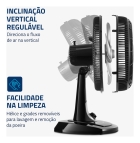 Ventilador de Mesa 30cm Turbo, Mondial, 60W - VT-30-NB