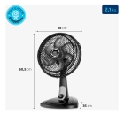 Ventilador de Mesa 30cm Turbo, Mondial, 60W - VT-30-NB