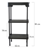 Churrasqueira Elétrica Cozinha Estante Prateleira Zion