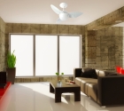 Ventilador de Teto Aliseu Smart Branco Com Controle de Parede