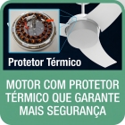 Ventilador Teto Aliseu Wave Parede Moderno Potente Vento Cor Da Estrutura Branco