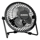 Mini Ventilador Usb De Mesa Premium Potente E Silencioso Cor da estrutura Preto Diâmetro 14.9 cm Material das pás Alumínio Quantidade de pás 4