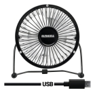 Mini Ventilador Usb De Mesa Premium Potente E Silencioso Cor da estrutura Preto Diâmetro 14.9 cm Material das pás Alumínio Quantidade de pás 4