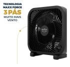 Ventilador Circulador Britânia 30w 3 Velocidades Bca25a Estrutura Preto Pás Preto Diâmetro 23 cm Frequência 60Hz Material das pás Plástico