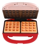 Máquina Elétrica De Fazer Waffle Duet Cadence Antiaderente