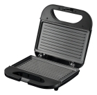 Sanduicheira e Grill Elétrica 750W Lanches Dupla Antiaderente Preta Amvox AMS 370 BLACK