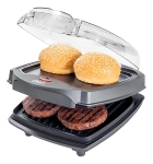 Grill Elétrico Burguer Oster 2 Em 1 Com Estufa Cor Preto