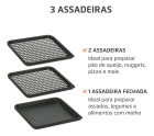 Fritadeira Air Fryer Forno Oven 12L, Mondial, 2000W - AFON-12L-BI