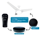 Ventilador Teto Branco Led 3000k + Controle Beltempo Diâmetro 1.17 m Material das pás MDF Quantidade de pás 3