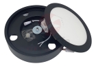 Ventilador de teto Venti-Delta Vintage 25 94-1728 com 4 pás de Madeira mogno estrutura preto-fosco, 1.24m de diâmetro 60 Hz