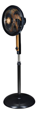 Ventilador De Coluna 30cm Preto/bronze Ventimais Cor Da Estrutura Preto Cor Das Pás Bronze Diâmetro 30 Cm Frequência 60 Material Das Pás Plástico Quantidade De Pás 6 127