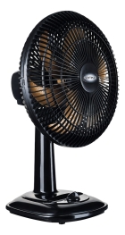 Ventilador De Mesa 30cm Turbo Preto/bronze Ventimais Cor Da Estrutura Preto Cor Das Pás Bronze Material Das Pás Plástico Quantidade De Pás 6