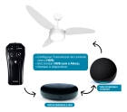 Ventilador De Teto Branco Led 6500k + Controle Beltempo Pás Branca Diâmetro 1.05 m Frequência 60Hz Material das pás Plástico Quantidade de pás 3