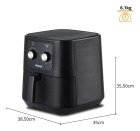 Air Fryer Amvox Arf1255m Black 7l 1700w Analógico