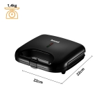Sanduicheira Grill 750w Amvox Ams 370 Antiaderente Cor Preto