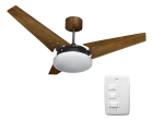 Ventilador De Teto Beltempo Mira Led 3000k Preto/imbuia Estrutura Preto Pás Imbuia Diâmetro 1.01 m Frequência 60Hz Material das pás Madeira Quantidade de pás 3