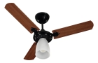 Ventilador De Teto Marbella 3 Pás Em Verniz New Preto 130w Linha Silver 51.01-0856