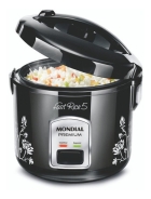 Panela Elétrica Arroz E Legumes Mondial 5 Xicaras Preta Cor Preto Frequência 60hz Voltagem
