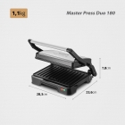 Sanduicheira Master Press Duo 180 Pg-01-180 1000w Preto/inox Mondial Cor Preto