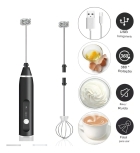 Mixer Elétrico Portátil Recarregável 2 em 1 Design Moderno Uso Doméstico e Profissional Prático Leve Versátil Fácil Limpeza Bahrein