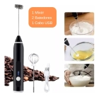 Misturador Bebidas Ovos Portátil Elétrico Bateria Mini Mixer