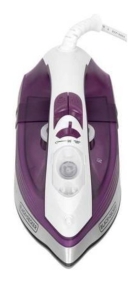 Ferro de Passar Roupa com Vaporizador Black Decker, Modelo FX2500, Base de Cerâmica Antiaderente