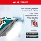 Ferro A Vapor Elétrico Arno Steamgliss Fsgp Cor Branco/Verde