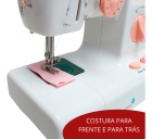 Mini Máquina De Costura Reta ImportWay Portátil - Branco 2 Velocidades