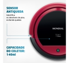 Robô Aspirador de Pó Smart Clean Mondial RB-07 30w Vermelho com Preto