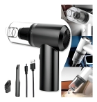 Vacuum Cleaner aspirador portátil recarregável para carro sem fio e casa cor preto